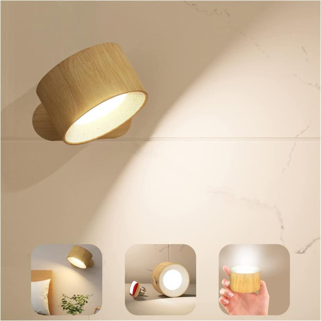 Flexilight | Wireless rechargeable 360° wall lamp