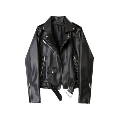 Lucien | Leather Biker Jacket – Modern Zippered Design-1