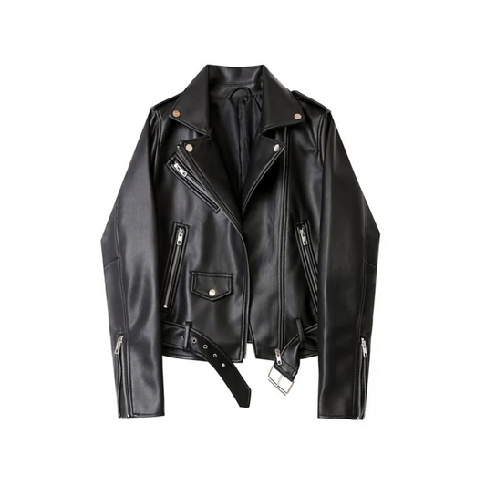 Lucien | Leather Biker Jacket – Modern Zippered Design-1