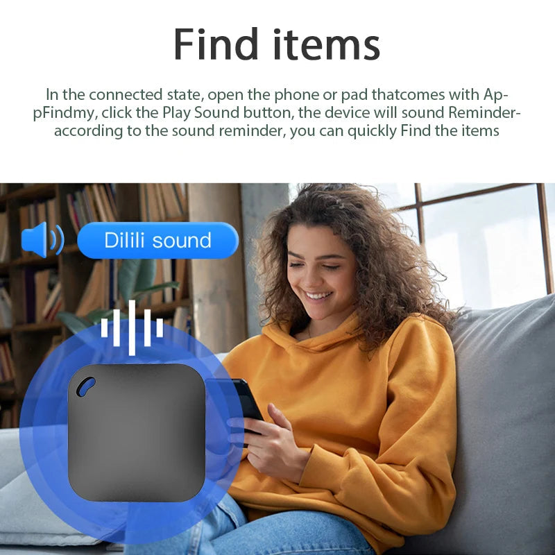 Bluetooth Tracker mit Alarm – GPS Tracker für Schlüssel und Haustiere, Kompakt und Tragbar, Unterstützt Apple Netzwerk 3