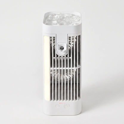 Breezov - Compact Vertical Desk Misting Fan