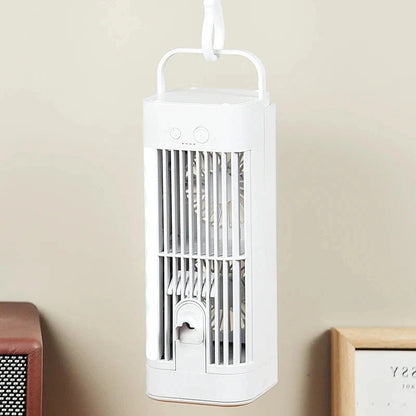 Breezov - Compact Vertical Desk Misting Fan