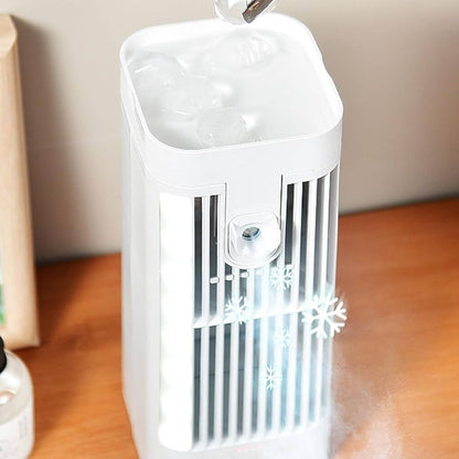 Breezov - Compact Vertical Desk Misting Fan
