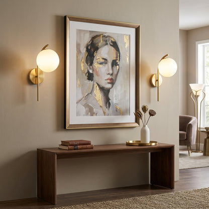Brivelle - Curved Stem Globe Wall Light6