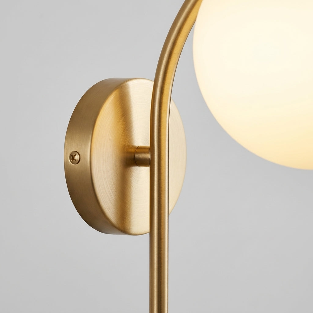 Brivelle - Curved Stem Globe Wall Light7