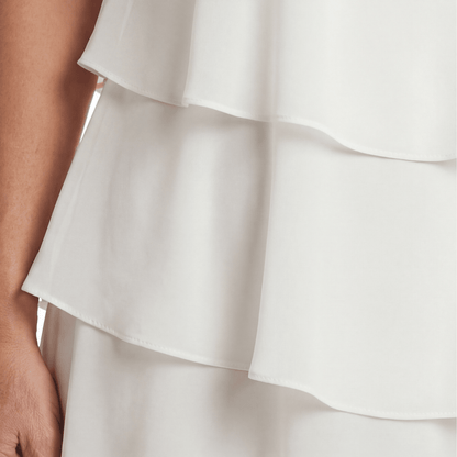 Cascadia - Cascading Tiered Ruffle Wedding Guest Dress