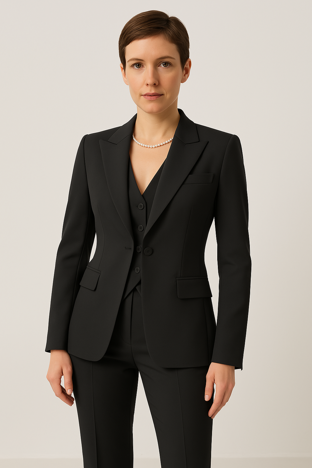 Variant image for Elegance-Urban - Women's Suit 3-Piece Set with Blazer, Vest & Trousers-1