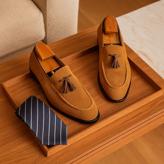 LondonLux | Men’s Tassel Loafers – Comfortable Fit & Round Toe