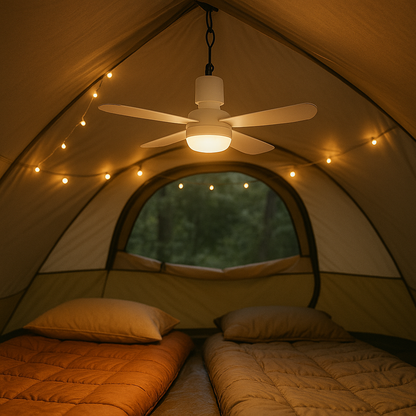 BreezeFlow | Wireless Ceiling Fan – Quiet & LED Light