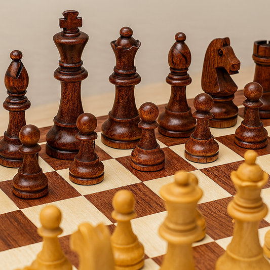 EliteSquare | Luxury Chess Set – Durable Wooden Board & Detailed Pieces