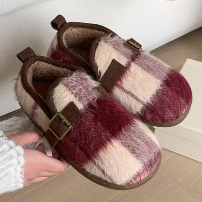 Luxe | Men's Slippers – Elegant Checkered Design with Adjustable Straps-4