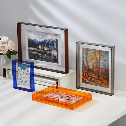 Clariza - Freestanding Transparent Picture Frame