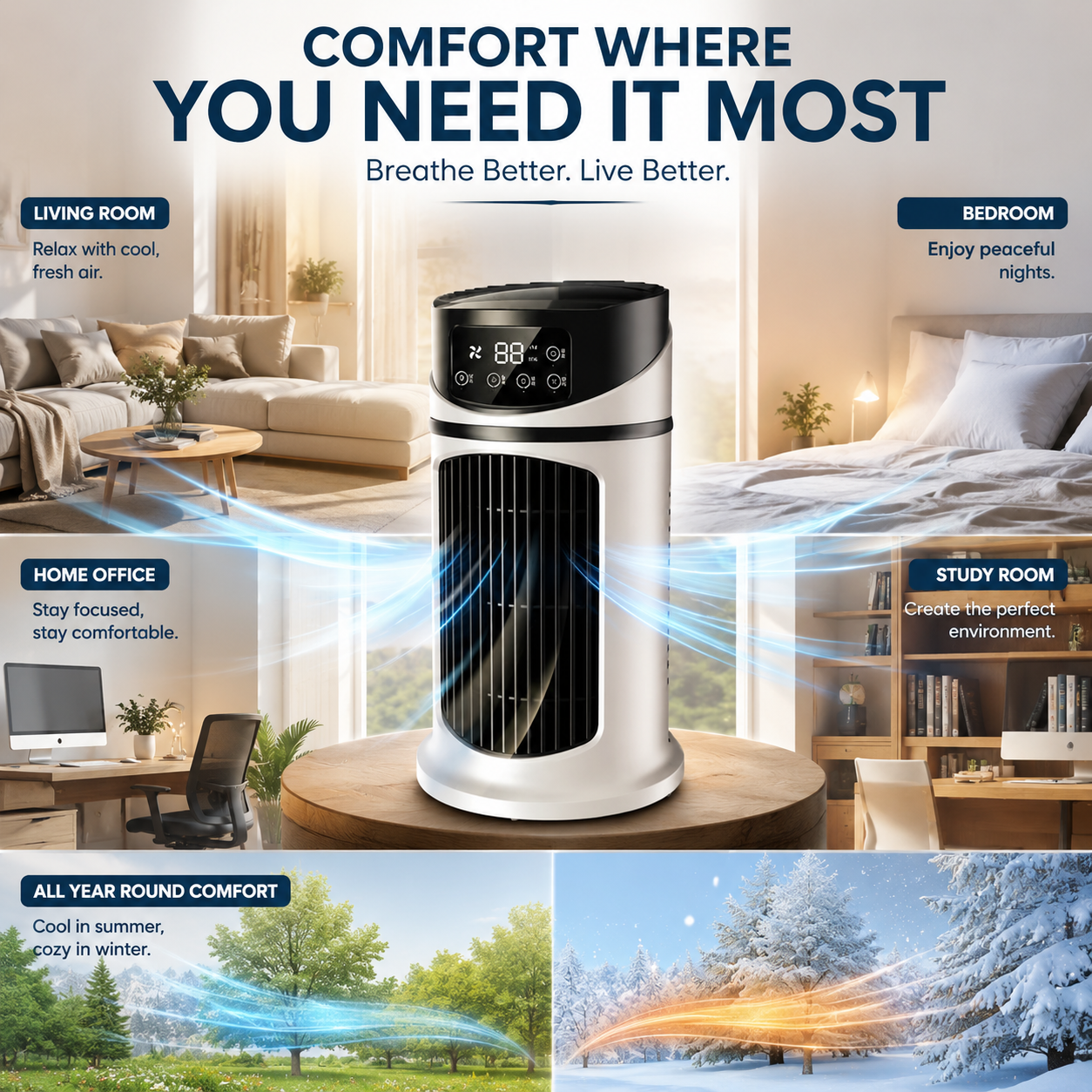 Climatik - Compact Portable Evaporative Air Cooler