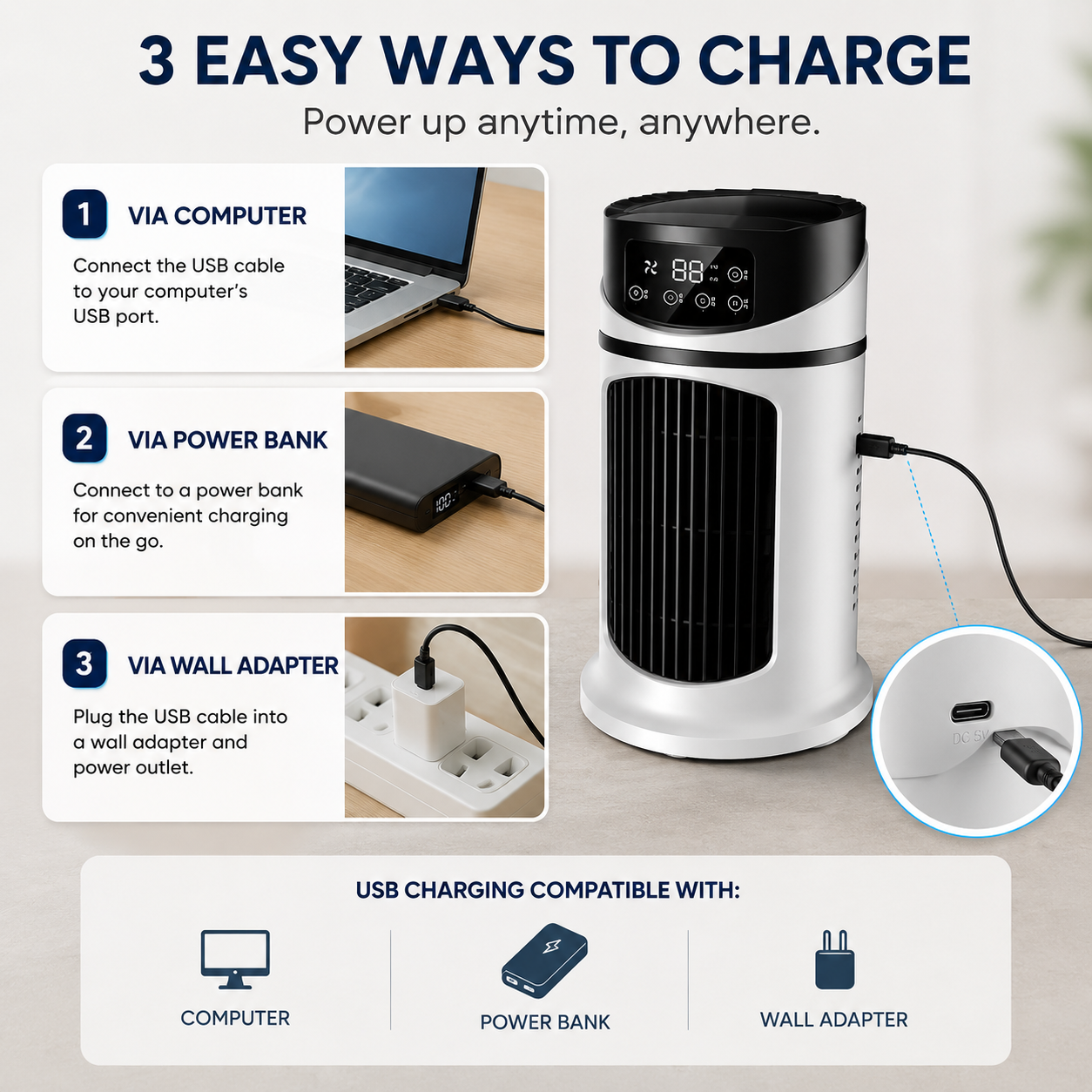 Climatik - Compact Portable Evaporative Air Cooler