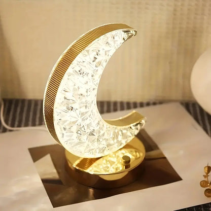 CrystalLume | Elegant and Portable Crystal Moon Table Lamp3