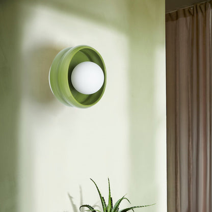 RingGlow | Elegant Round Ceramic Wall Light