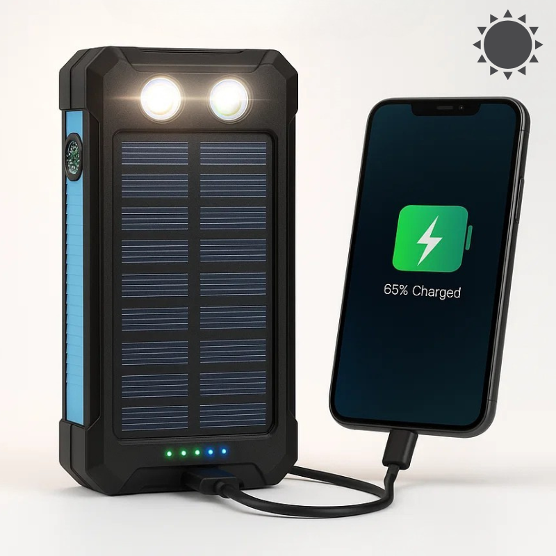 RayCharge | Solar Power Bank with 500,000mAh & Dual USB