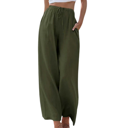 Bellezza | Women's Wide Leg Pants – Effortless Chic for Modern Style-4