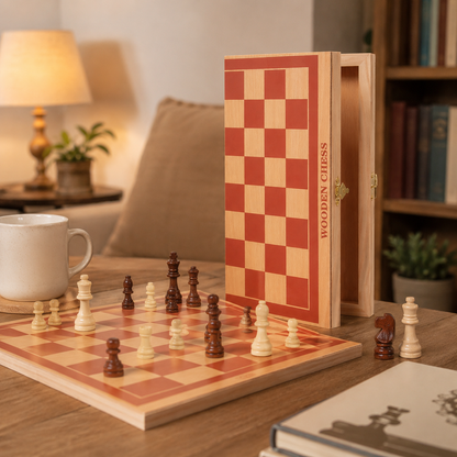 EliteSquare | Luxury Chess Set – Durable Wooden Board & Detailed Pieces2