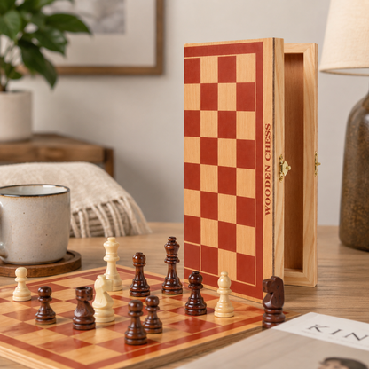 EliteSquare | Luxury Chess Set – Durable Wooden Board & Detailed Pieces5