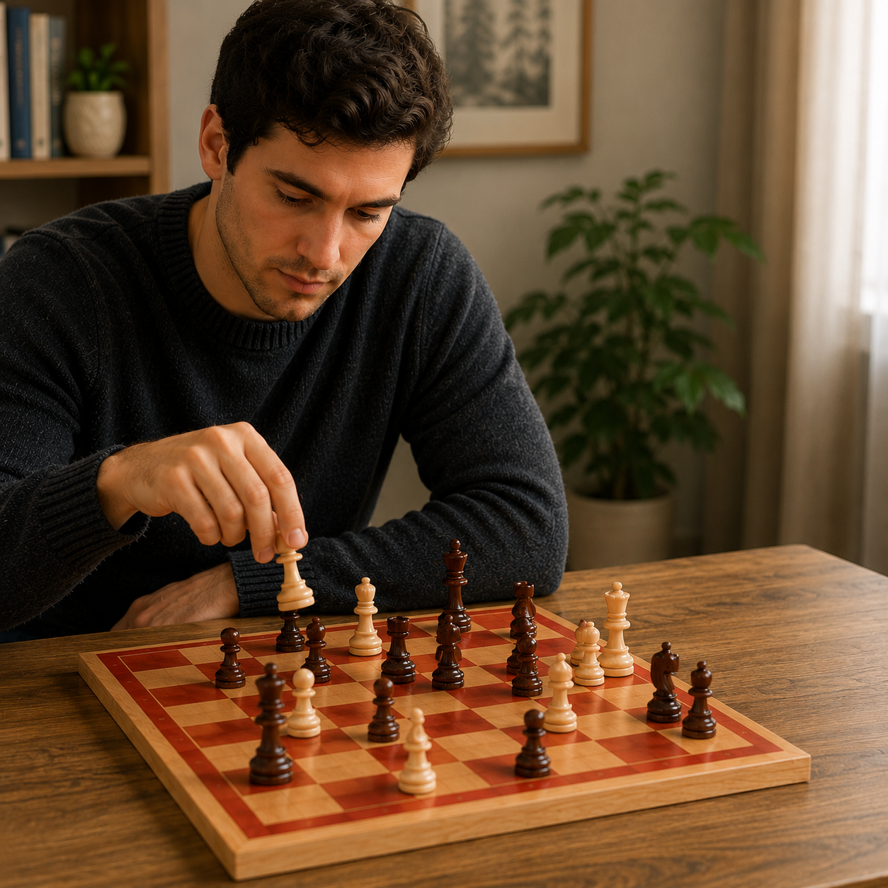 EliteSquare | Luxury Chess Set – Durable Wooden Board & Detailed Pieces6