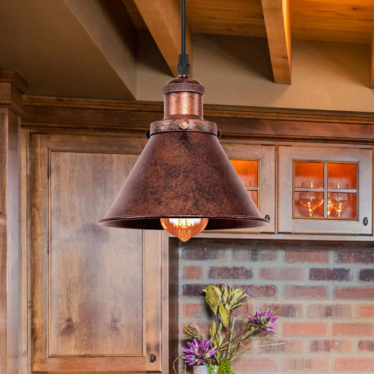 CopperDome | Industrial Vintage Antique Copper Pendant Light