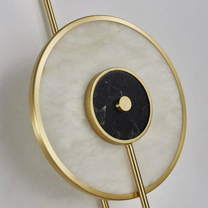 GoldenEclipse | Refined Marble Wall Lamp