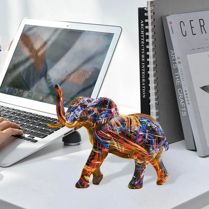 ColorTrunk | Vibrant Pop Art & Unique Bold Design Elephant Sculpture