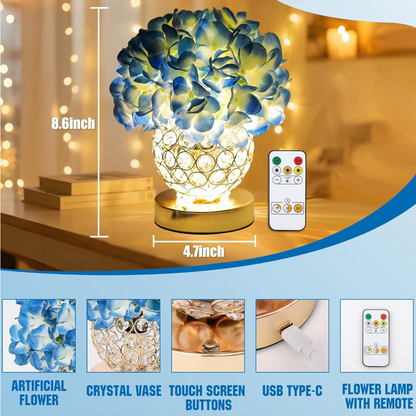 Floraura - Floral Design Rechargeable Table Lamp