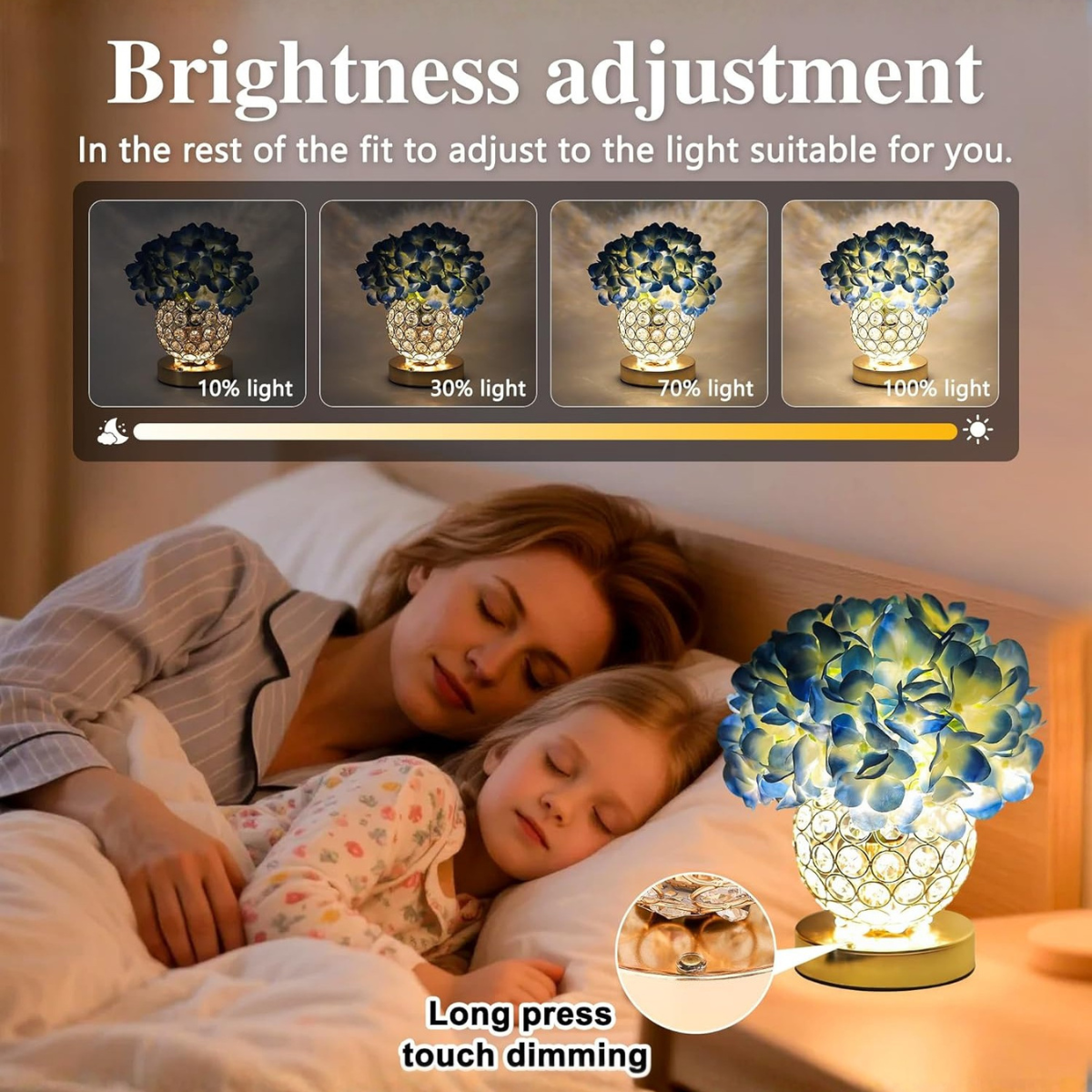 Floraura - Floral Design Rechargeable Table Lamp