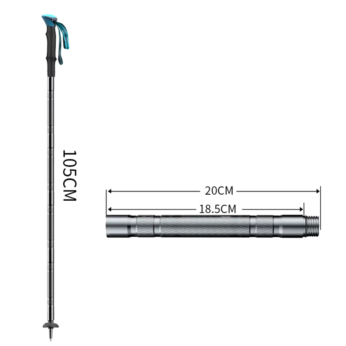 TrekSurvive | Modular Walking Stick with Integrated Multitool