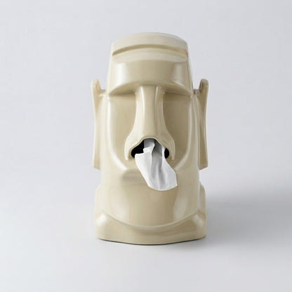 Moaston - Sculptural Face Tissue Box Cover