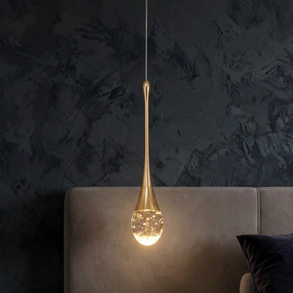 Glinder - Slender Teardrop Ceiling Pendant Light3