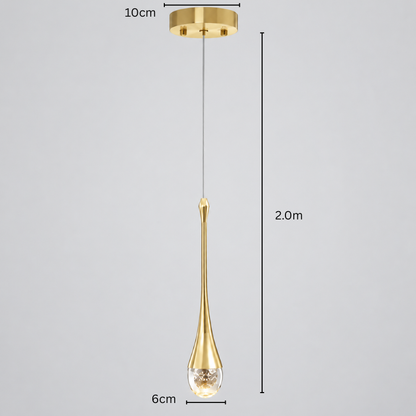 Glinder - Slender Teardrop Ceiling Pendant Light7