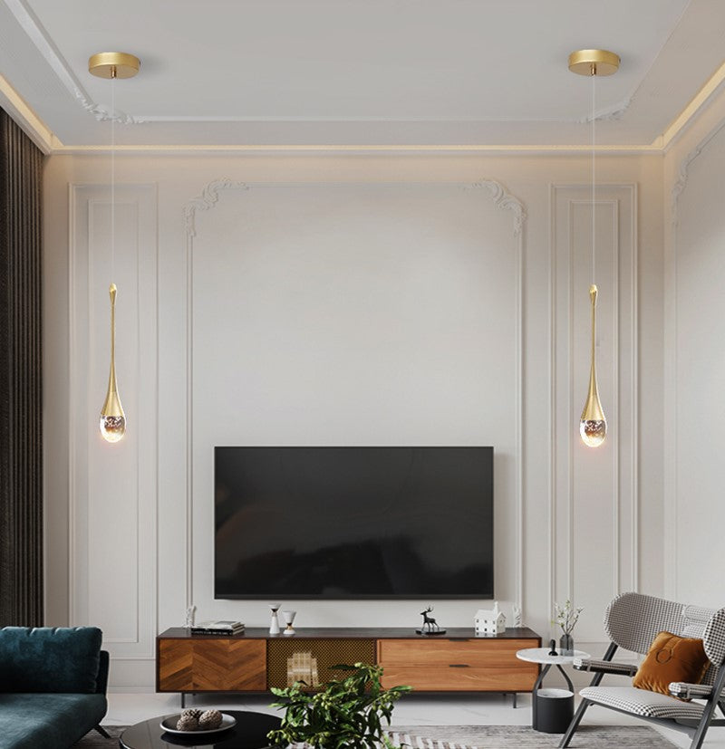 Glinder - Slender Teardrop Ceiling Pendant Light