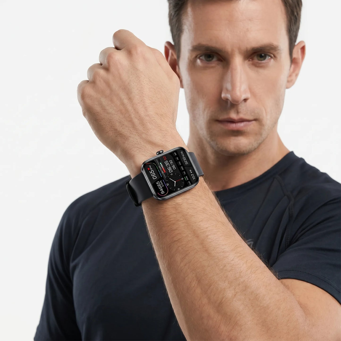Glucora - Rectangular Digital Smartwatch