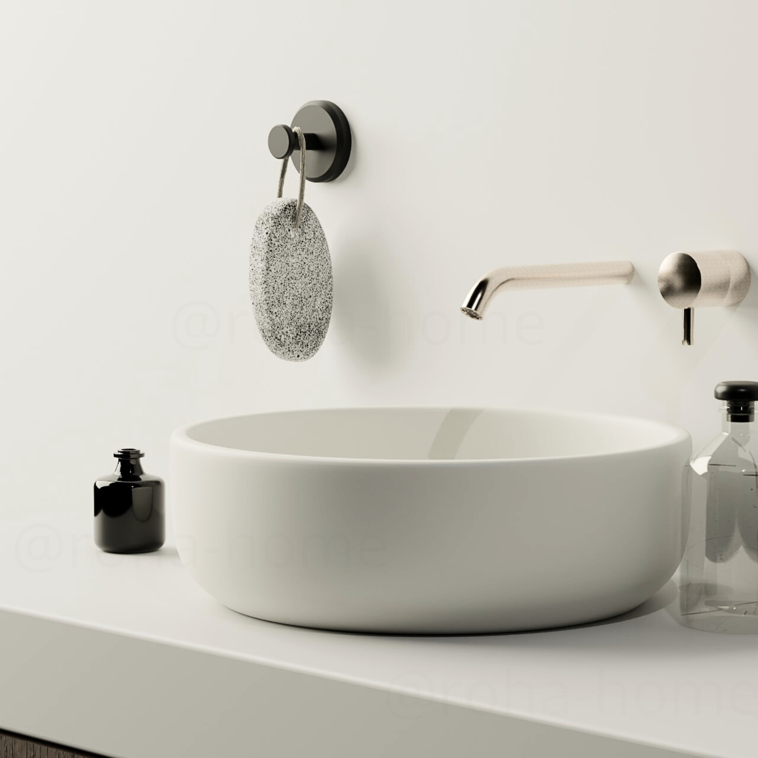 Gripza - Minimalist Adhesive Round Wall Hook