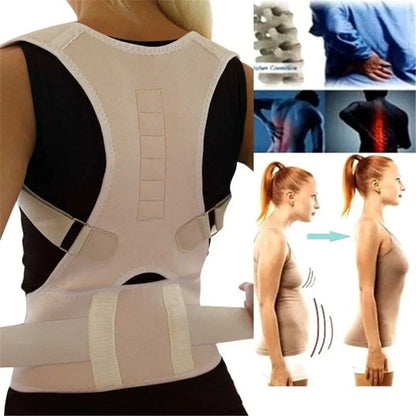 Magnetic Posture Corrector Back Support with Adjustable Design & Therapy-2