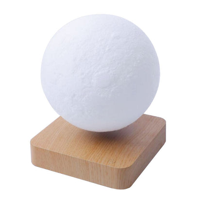 LunarLift |  Elegant Wood Base Levitating Moon Lamp