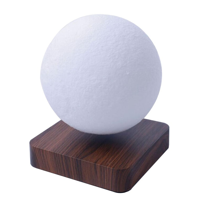 LunarLift |  Elegant Wood Base Levitating Moon Lamp