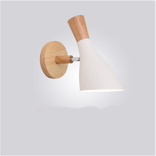 NordWood | Modern LED Wood Bedroom Wall Light Lamp