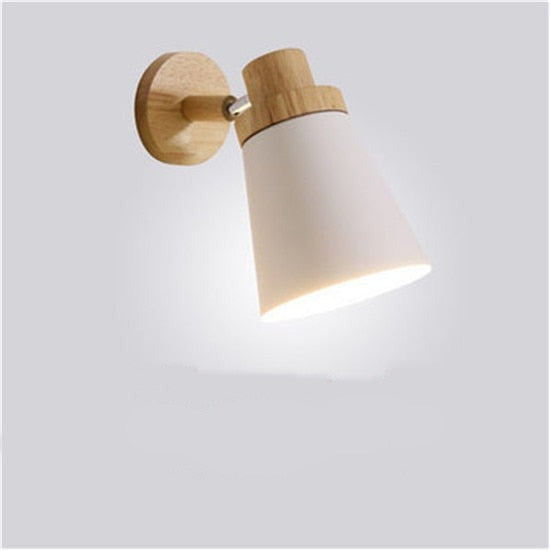 NordWood | Modern LED Wood Bedroom Wall Light Lamp