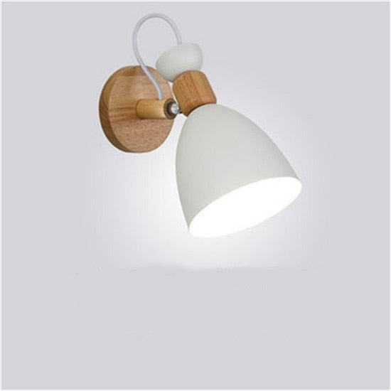 NordWood | Modern LED Wood Bedroom Wall Light Lamp