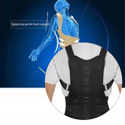Magnetic Posture Corrector Back Support with Adjustable Design & Therapy-6