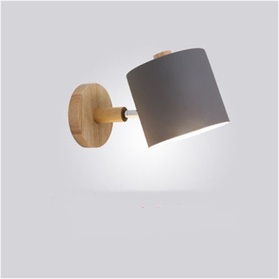 NordWood | Modern LED Wood Bedroom Wall Light Lamp