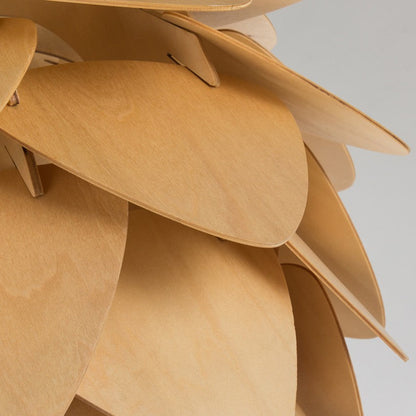 PineGlow | Handcrafted Wooden Pine Cone Pendant Light