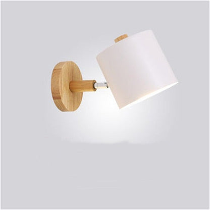 NordWood | Modern LED Wood Bedroom Wall Light Lamp