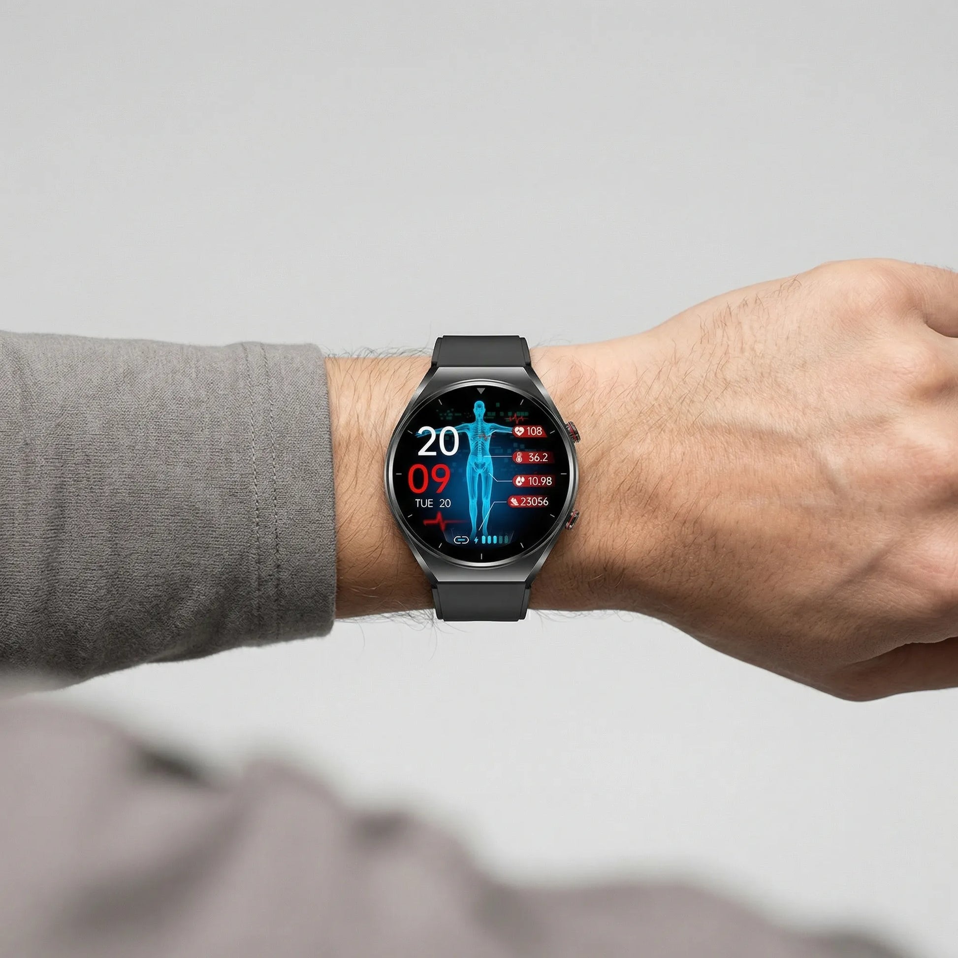 Healthix - Round Touchscreen Smart Watch