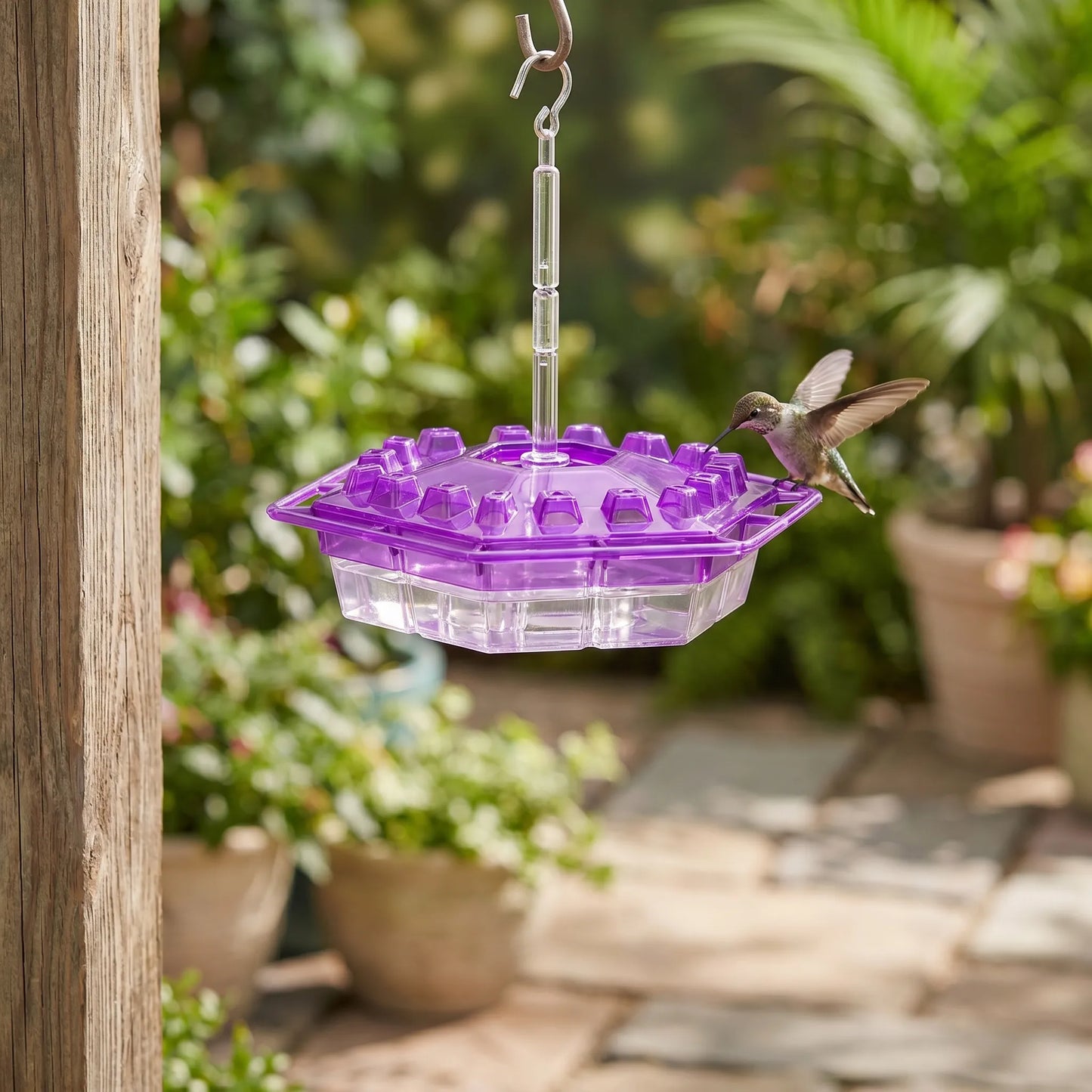 Hexaport - Hexagonal Hanging Bird Feeder