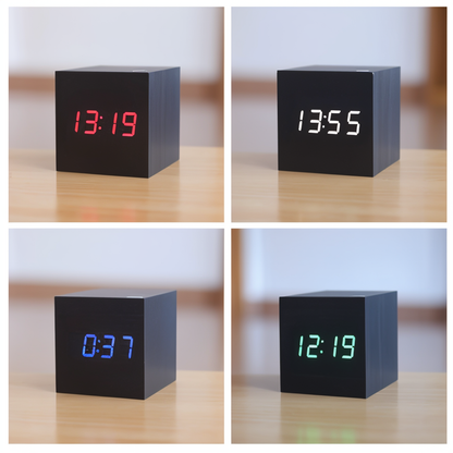 WoodTime | Elegant Digital LED Wood Clock